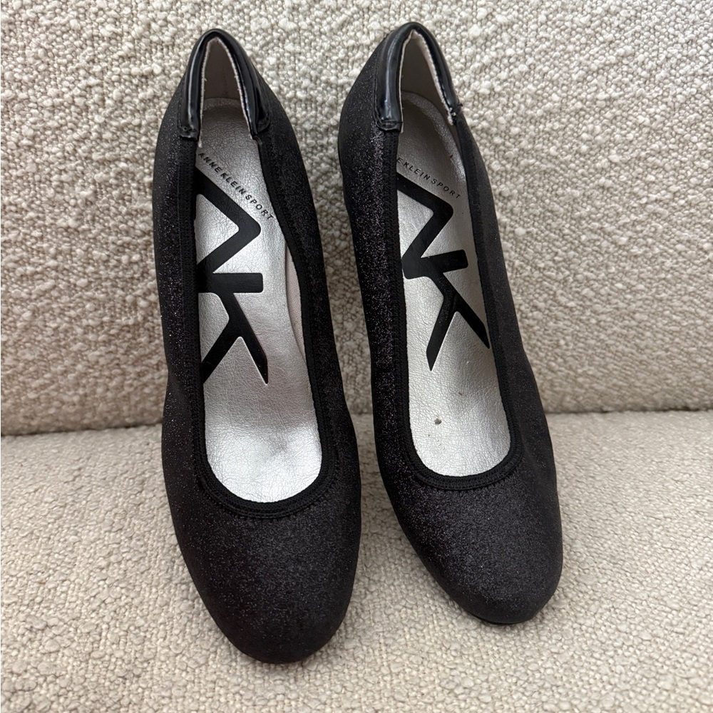 Anne Klein Black Flats